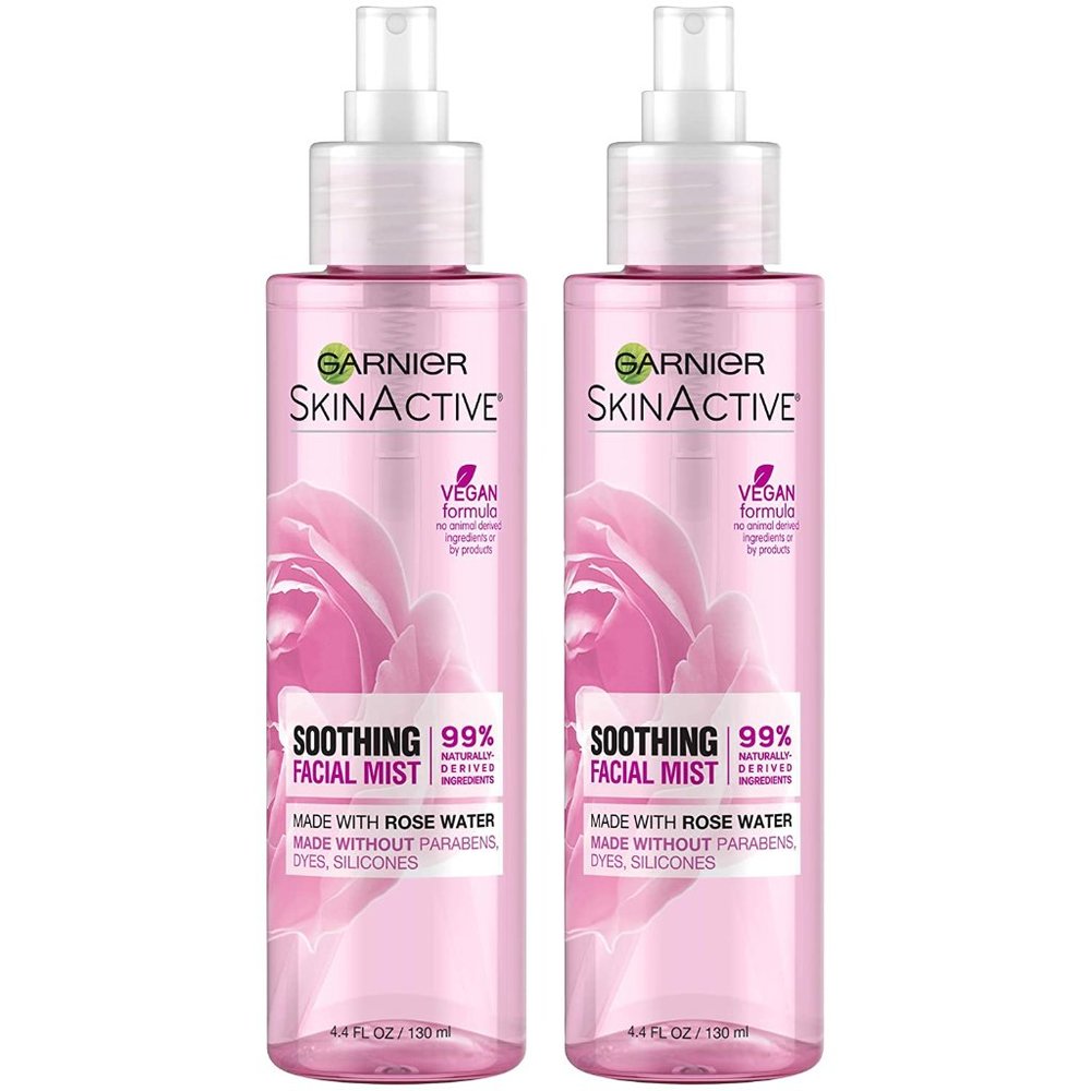 Garnier SkinActive Facial Mist Spray with Rose Water,  (Pack of 2)